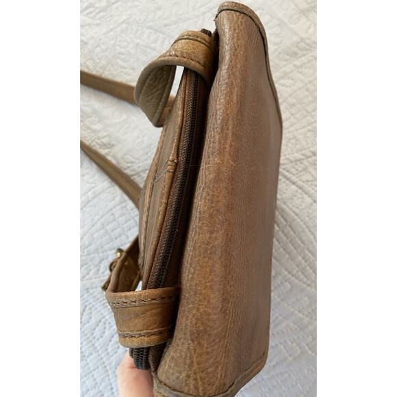 Vintage Fossil Small Brown Pebbled Leather Crossbody Handbag - Picture 12 of 16